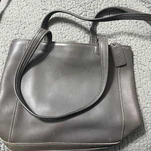 Vintage Gray Coach satchel tote
